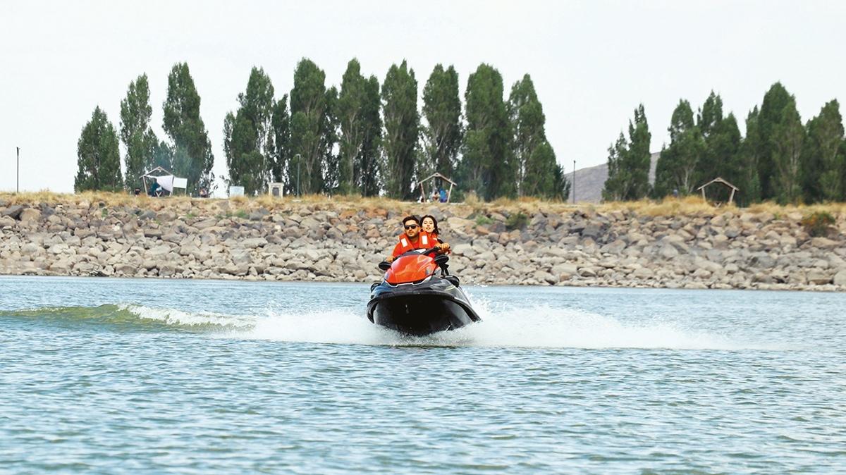 Erzurum'da jet ski heyecan