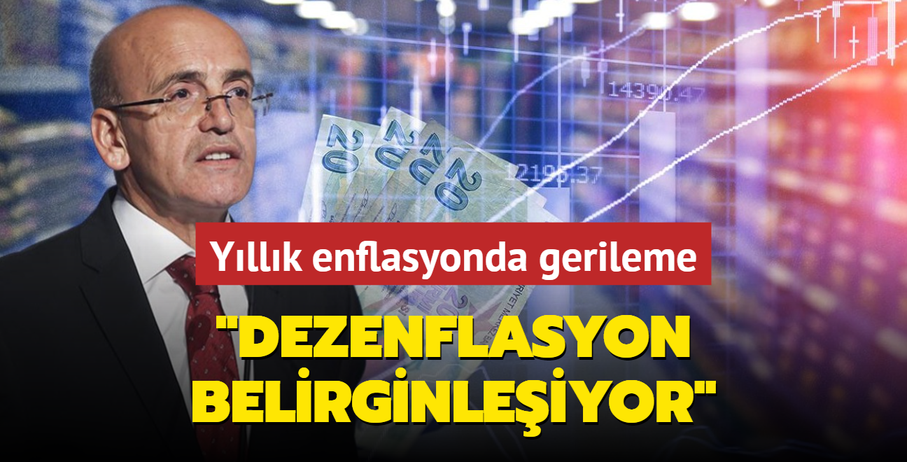 Yllk enflasyonda gerileme! Bakan imek: Dezenflasyon belirginleiyor