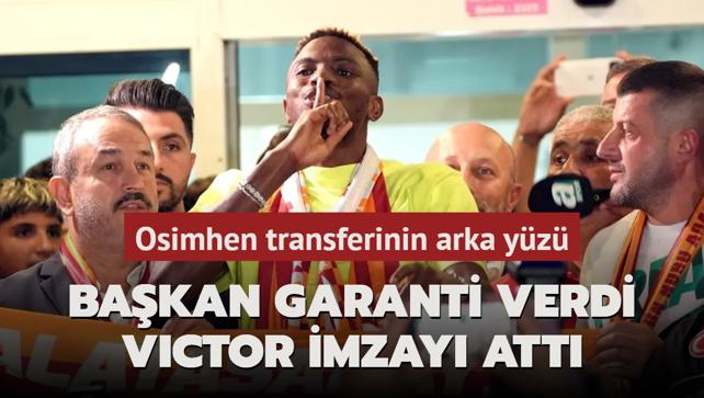 Bakan garanti verdi Victor imzay att