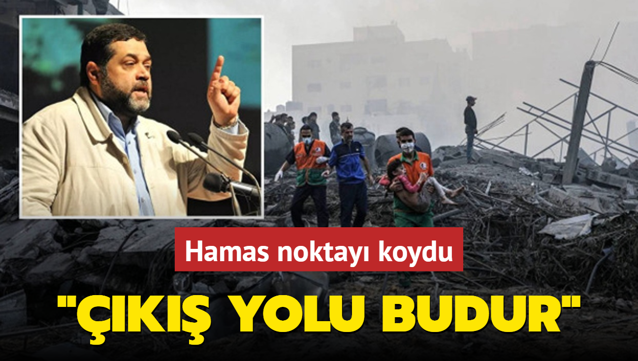 Hamas noktay koydu: k yolu budur