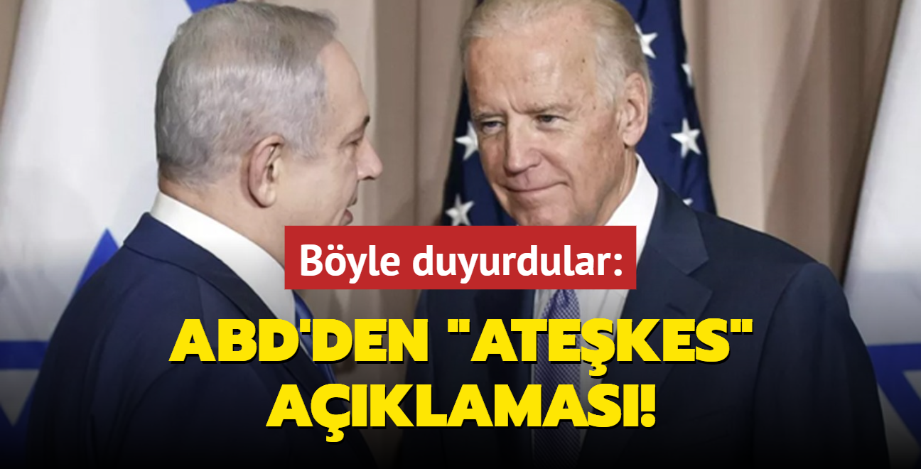 Byle duyurdular: ABD'den "atekes" aklamas!