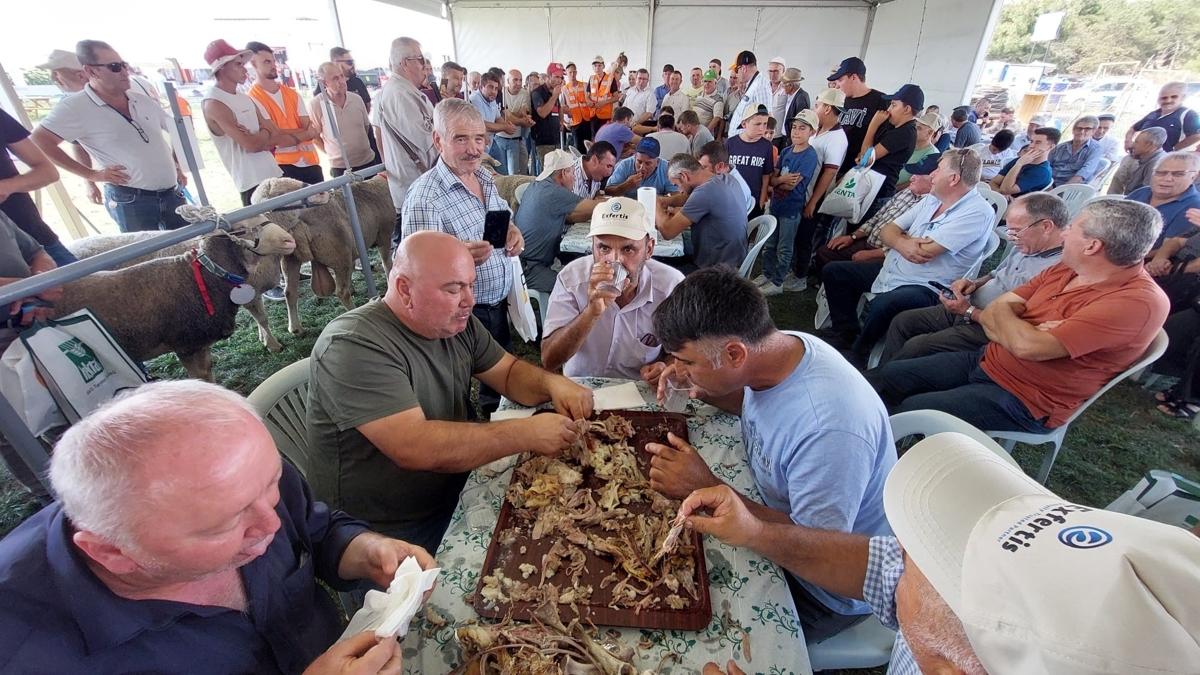 Tekirda'da ilgin yarma... 10 kilo ola inemeden yuttular!