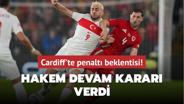 Cardiff'te penalt beklentisi! Hakem devam karar verdi