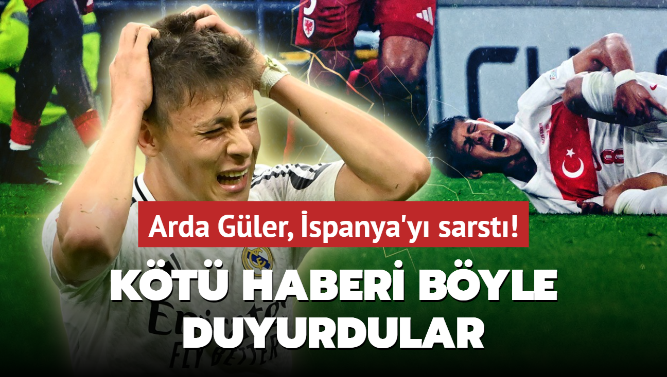 Arda Gler, spanya'y sarst! Kt haberi byle duyurdular