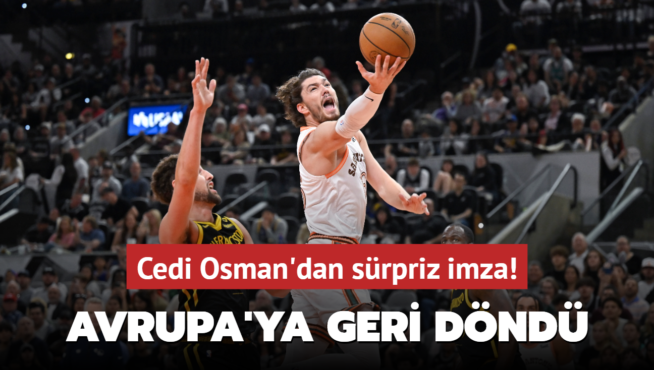 Cedi Osman'dan srpriz imza! Avrupa'ya resmen geri dnd