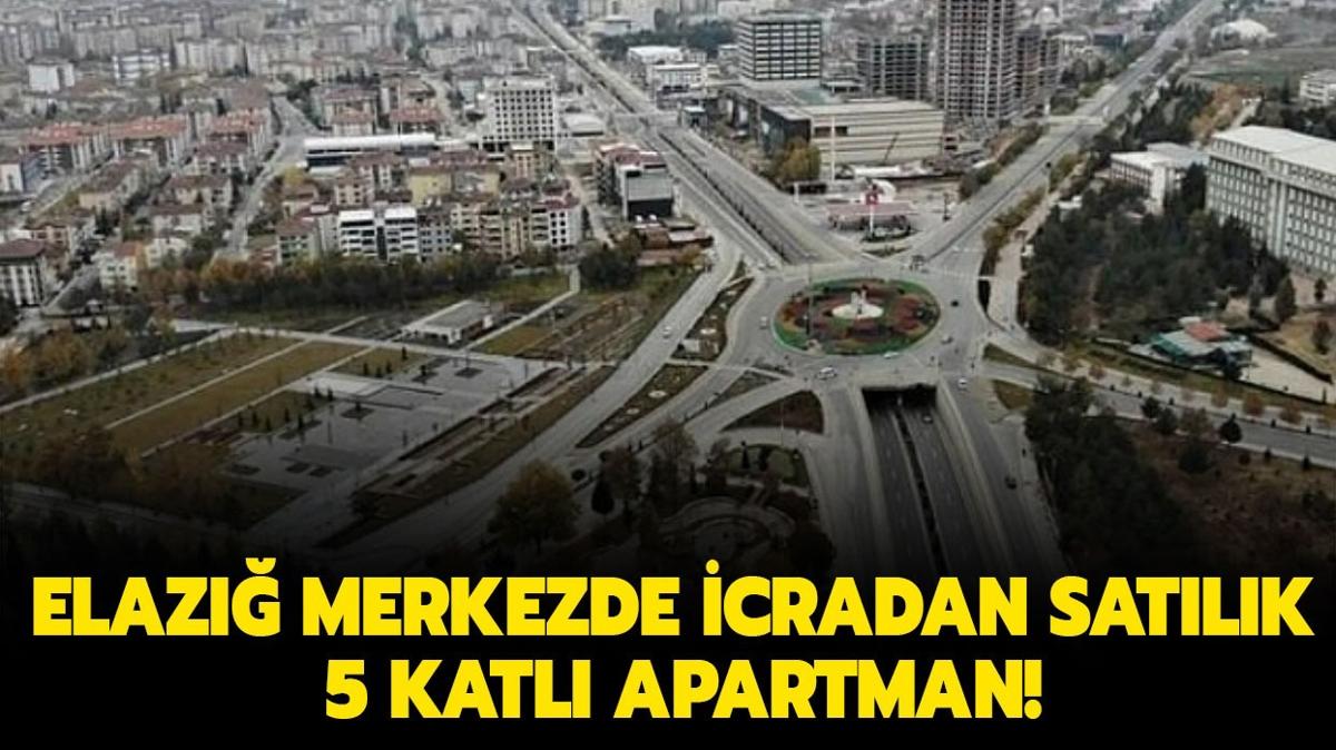 Elaz merkez'de icradan satlk 5 katl apartman!