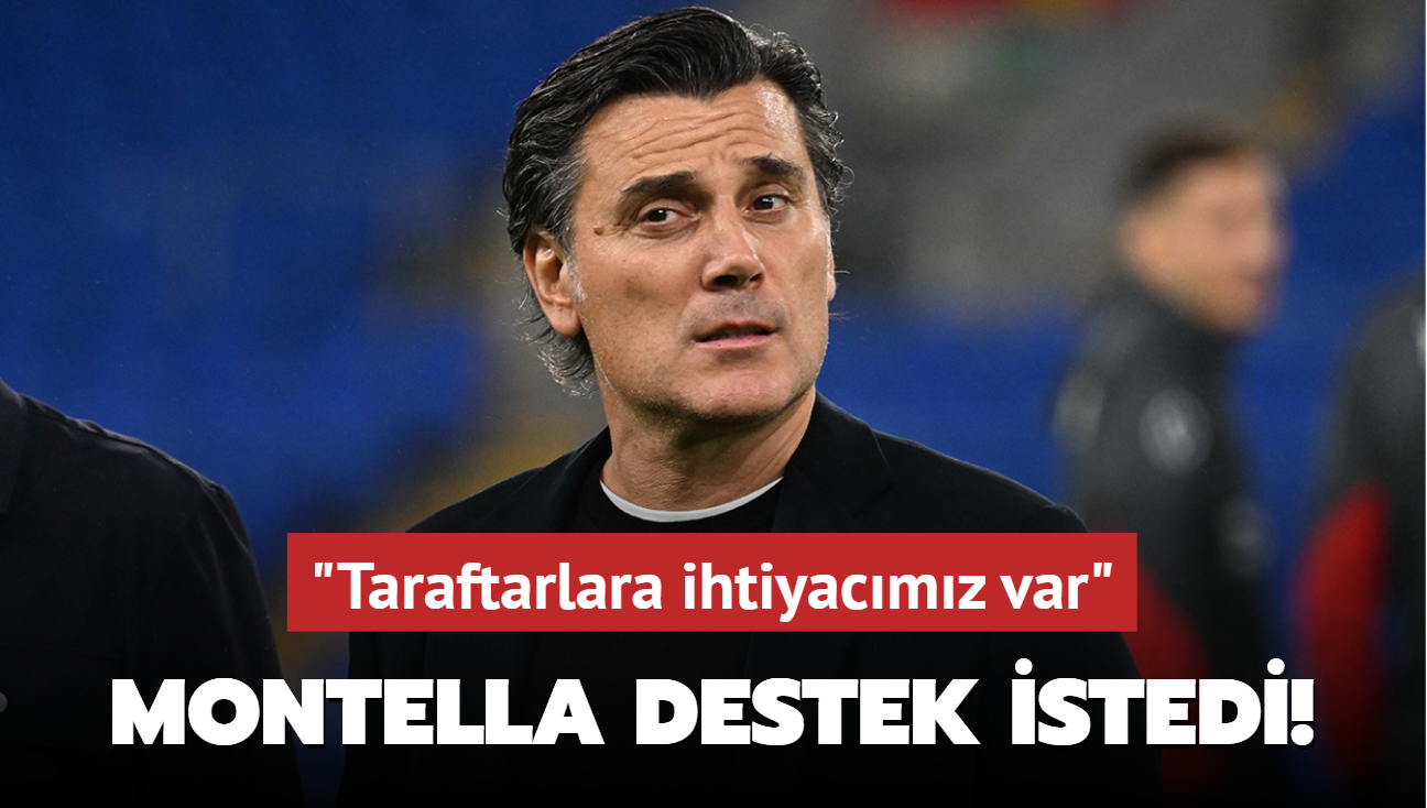 Vincenzo Montella destek istedi! "Taraftarlara ihtiyacmz var"