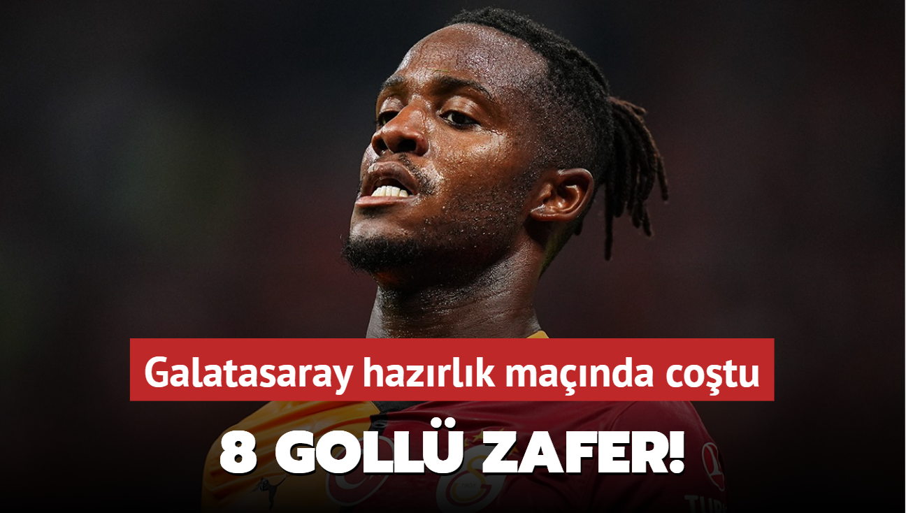 8 goll zafer! Galatasaray hazrlk manda cotu