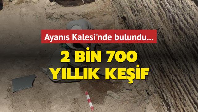 Ayans Kalesi'nde bulundu... 2 bin 700 yllk keif