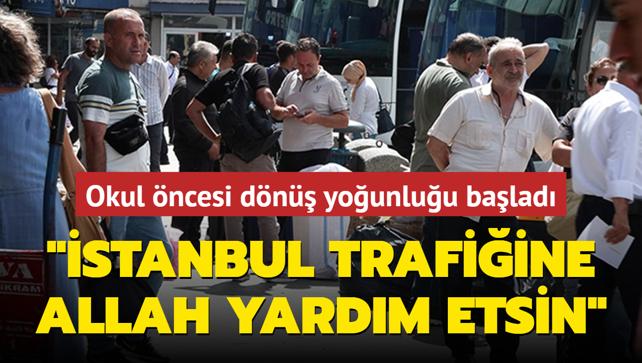 Okul ncesi dn younluu balad: stanbul trafiine Allah yardm etsin