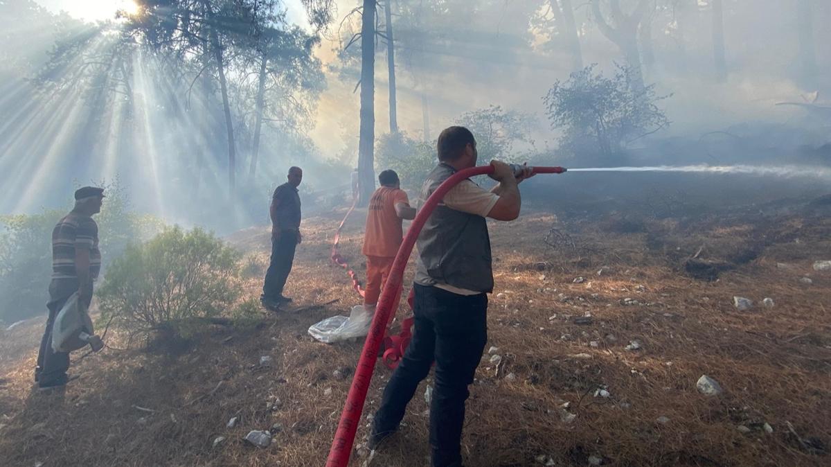 Antalya Ka'taki orman yangn kontrol altnda