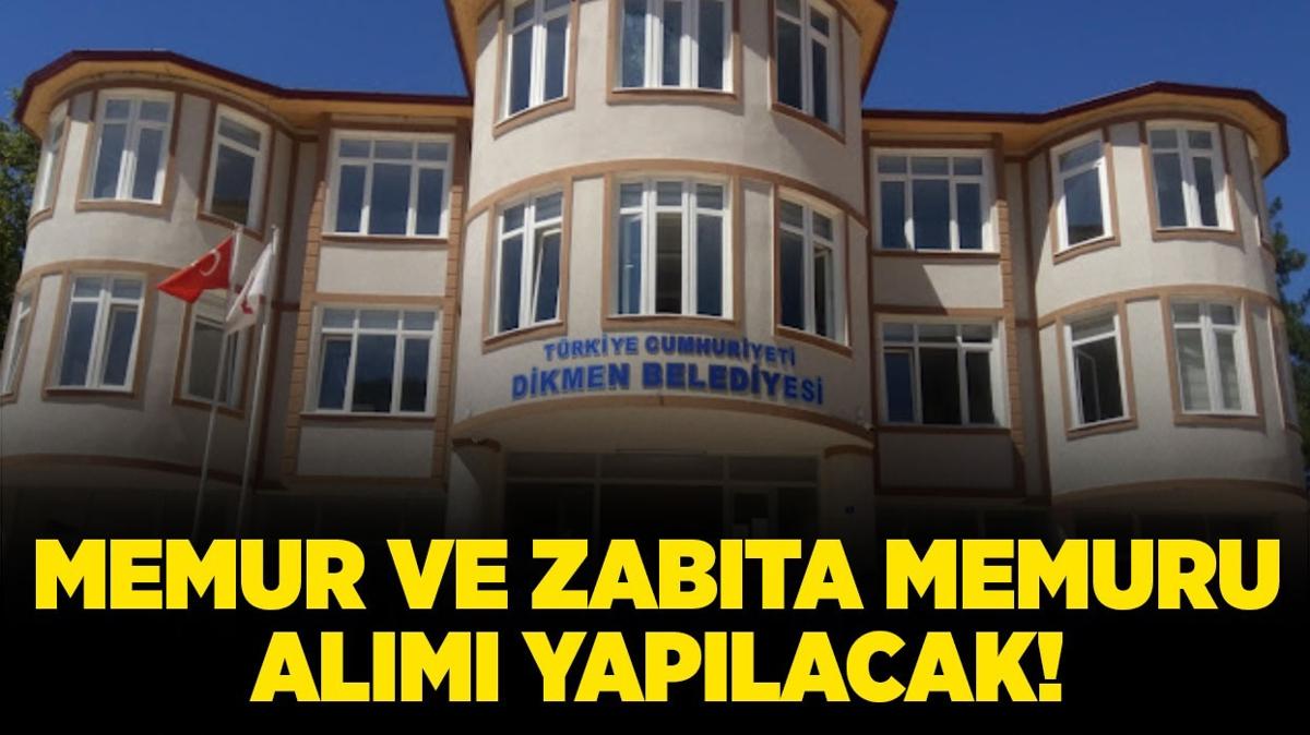 Dikmen Belediyesi memur ve zabta memuru alm yapacak!