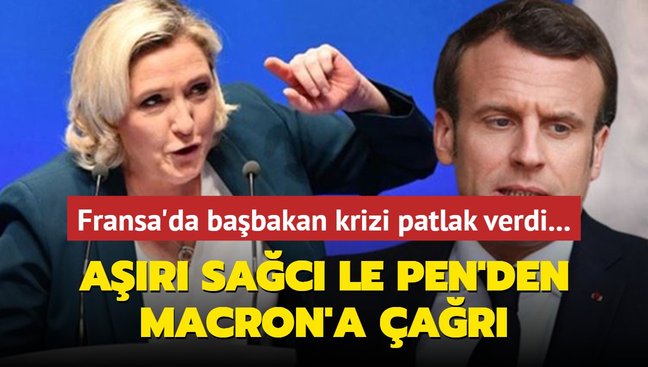 Fransa'da babakan krizi patlak verdi...  Ar sac Le Pen'den Macron'a ar