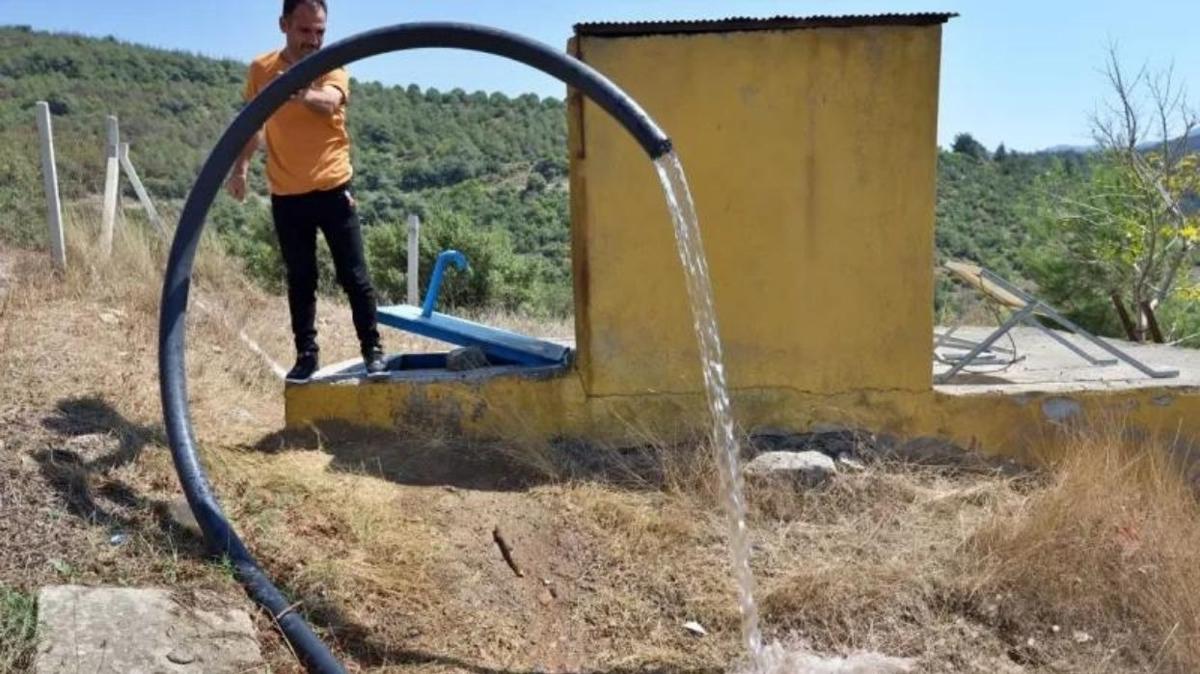 Hayvanlarn otlatrken su kaynaklar buldu: Tm kynn ihtiyacn karlyor