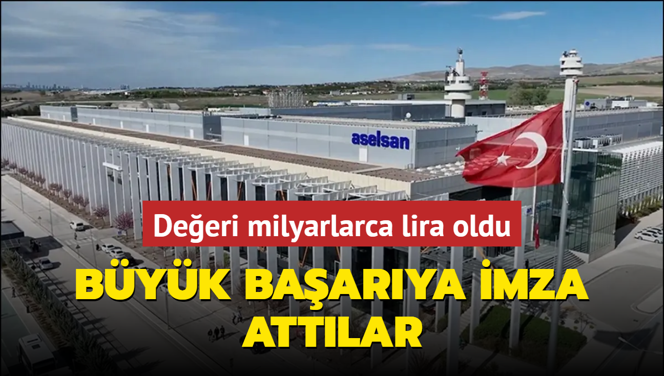 ASELSAN'dan byk baar! Deeri milyarlarca lira oldu