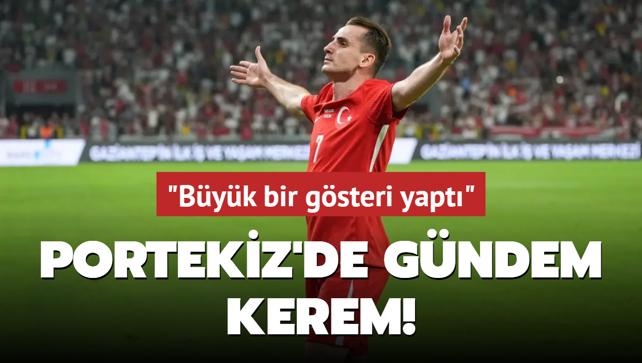 Portekiz'de gndem Kerem Aktrkolu! "Byk bir gsteri yapt"