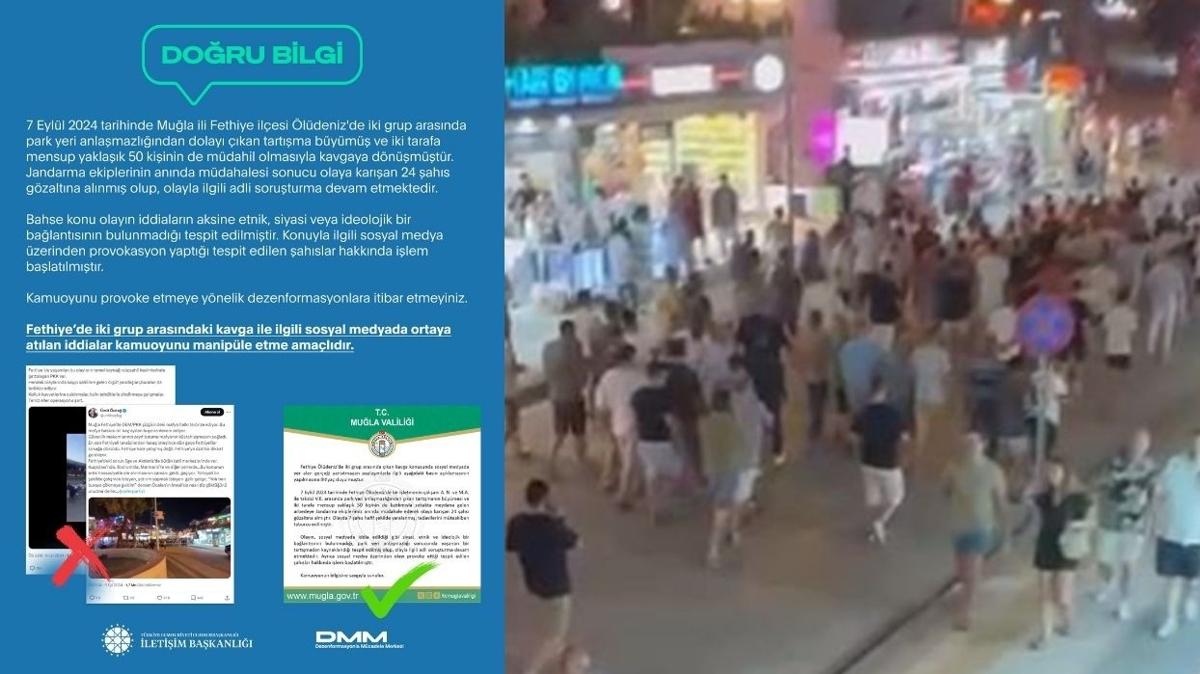 letiim Bakanl Fethiye'de yaanan kavgayla ilgili iddialar yalanlad