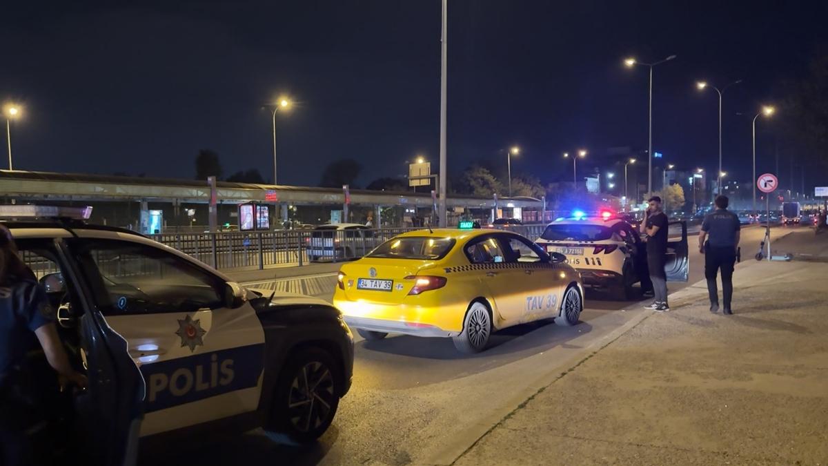 stanbul'da taksiciye bakl saldr