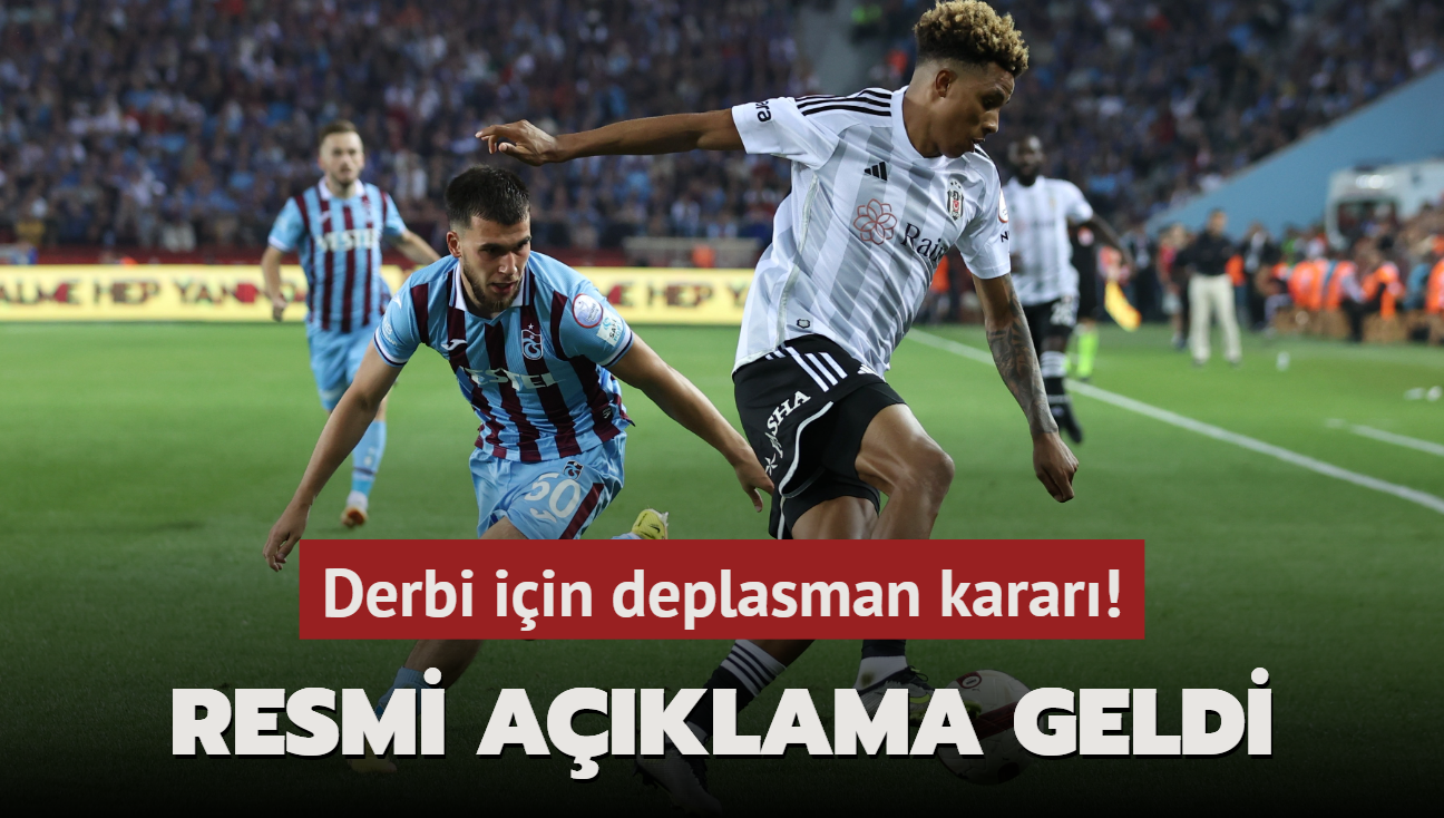 Derbi iin deplasman karar! Resmi aklama geldi