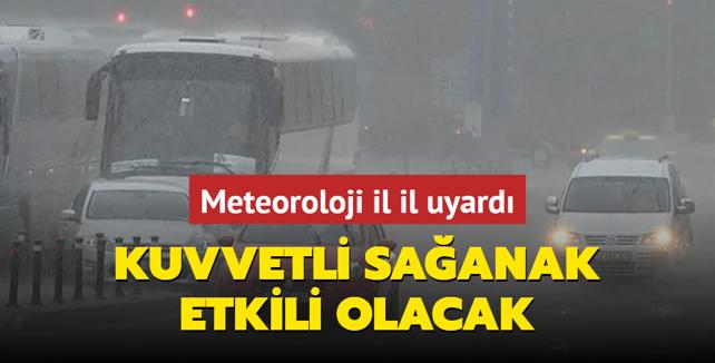 Meteoroloji il il uyard: Gk grltl saanak etkili olacak