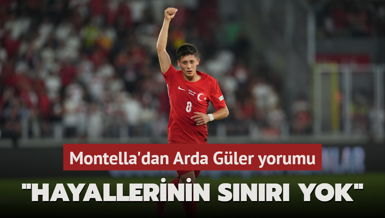 Montella'dan Arda Gler yorumu! "Hayallerinin snr yok"