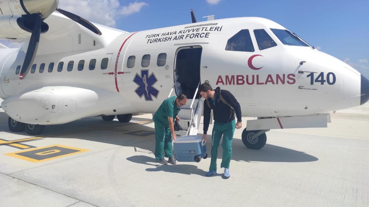 Ambulans uak organ nakli bekleyen hastann imdadna yetiti