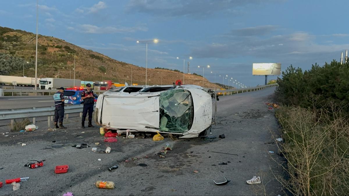 Kuzey Marmara Otoyolu'ndaki kaza: 1 l, 5 yaral