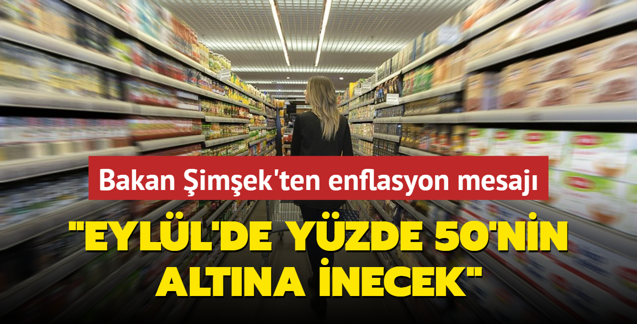 Bakan imek'ten enflasyon mesaj: Eyll'de yzde 50'nin altna inecek