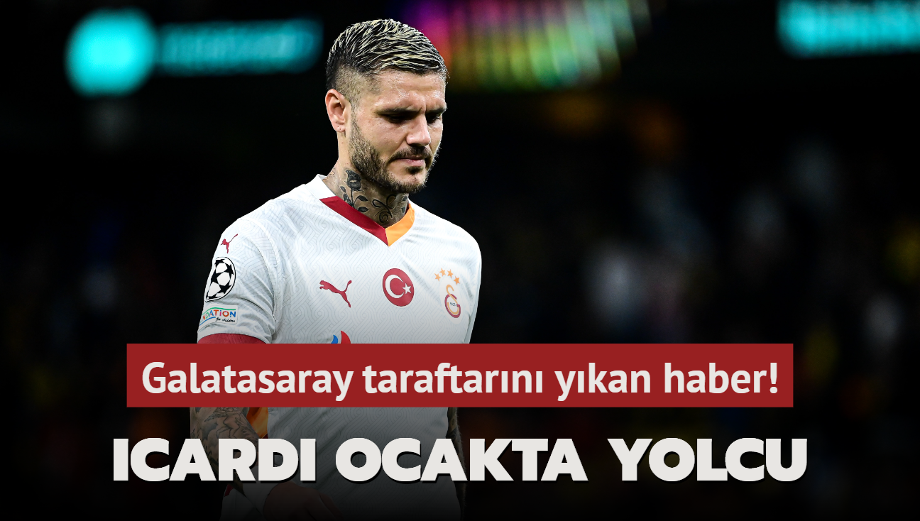 Galatasaray taraftarn ykan haber! Icardi ocakta yolcu