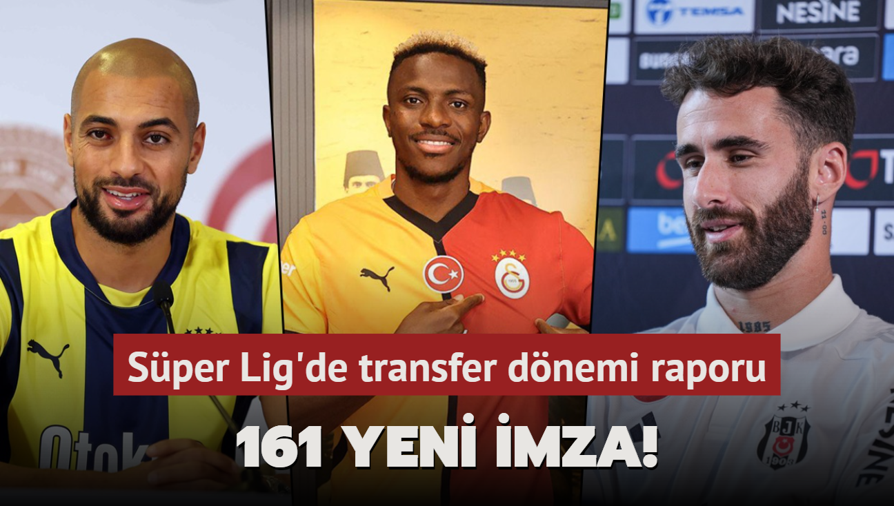 161 yeni imza! Sper Lig'de transfer dnemi raporu