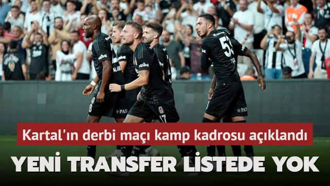 Beikta'n Trabzonspor ma kamp kadrosu belli oldu! Yeni transfer listede yok