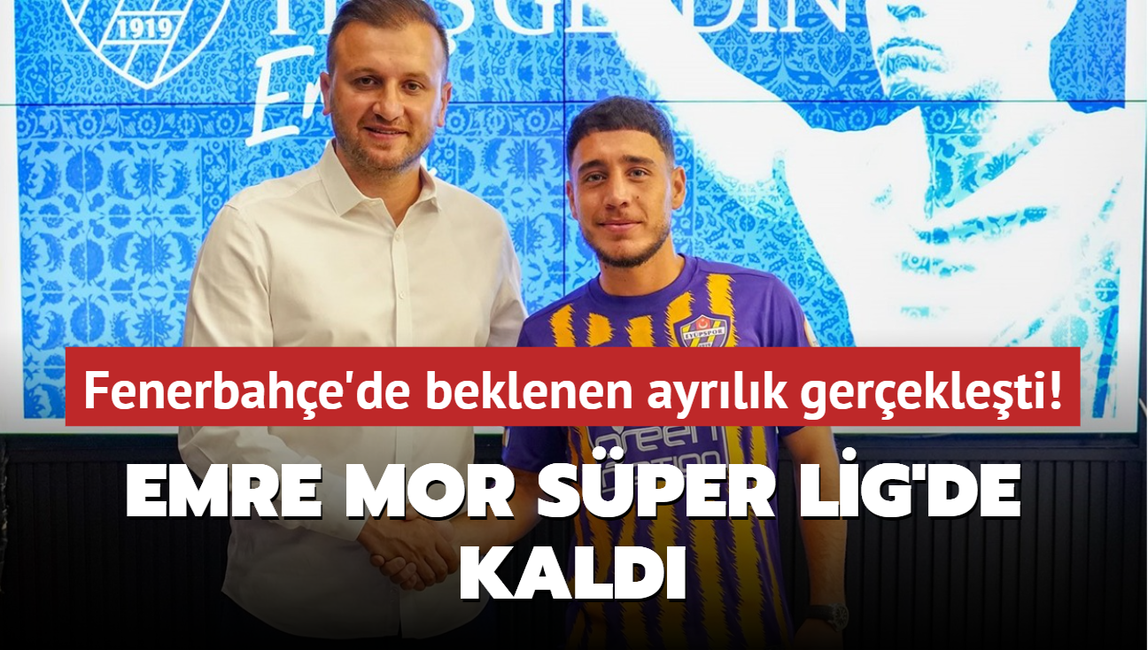 Fenerbahe'de beklenen ayrlk gerekleti! Emre Mor, Sper Lig'de kald