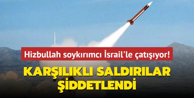 Karlkl saldrlar iddetlendi... Hizbullah soykrmc srail'le atyor!