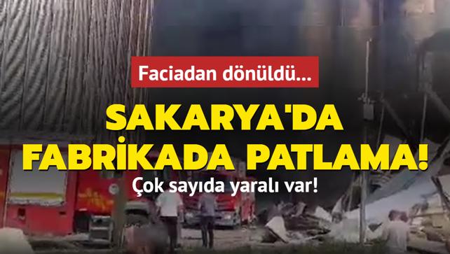 Sakarya'da fabrikada patlama! 20 yaral var