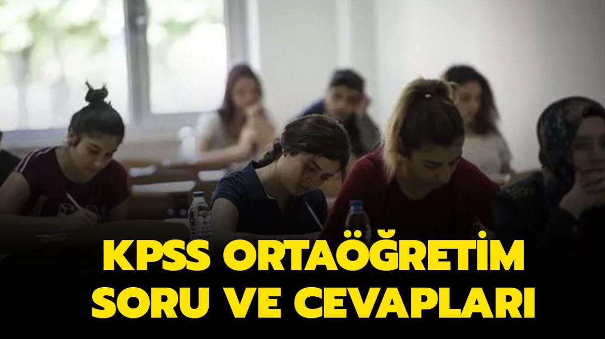 2024-KPSS Ortaretim soru ve cevaplar yaynland! Tkla ren!