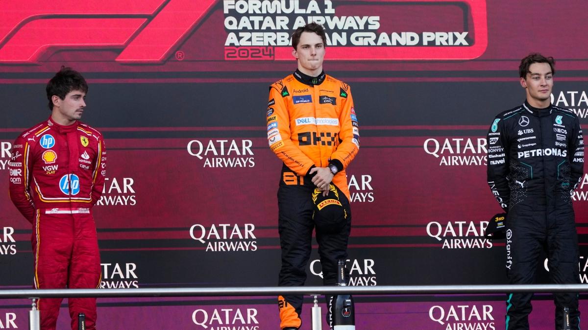 F1'de Azerbaycan GP'sini Oscar Piastri kazand