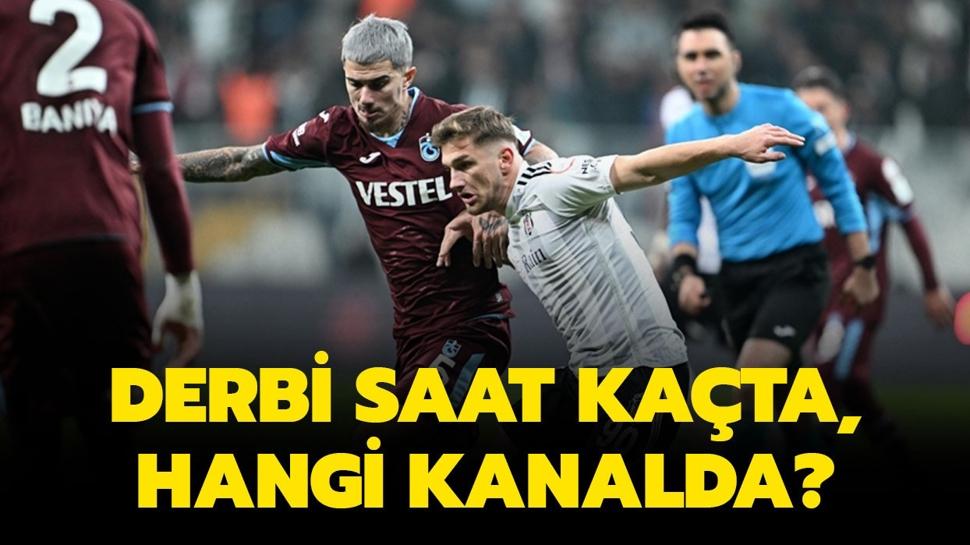 Trabzonspor-Beşiktaş maçı hangi kanalda, saat kaçta? Trabzonspor-Beşiktaş derbisi ilk 11'ler belli oldu mu?