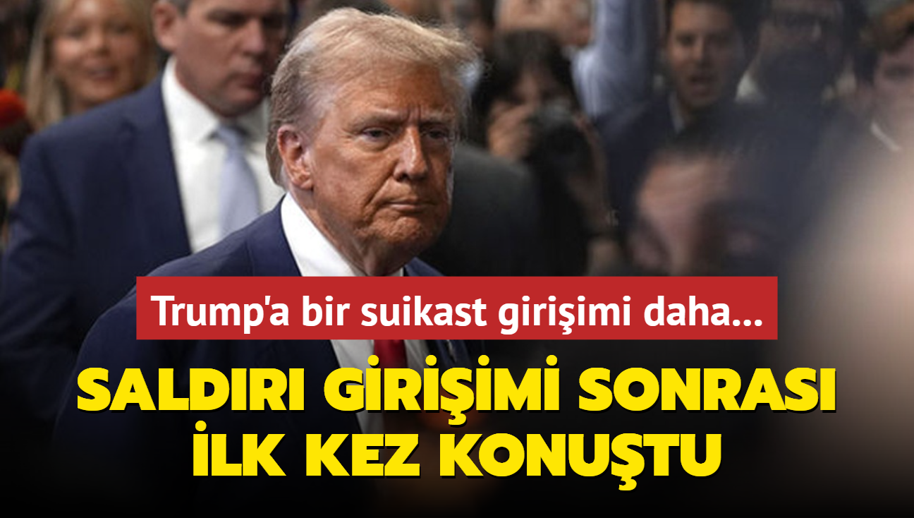 Trump'a bir suikast giriimi daha! Saldr giriimi sonras ilk kez konutu