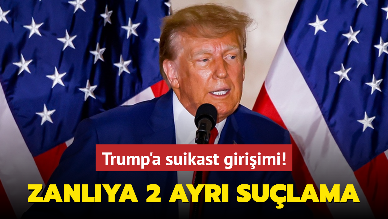 Trump'a suikast giriimi! Zanlya 2 ayr sulama