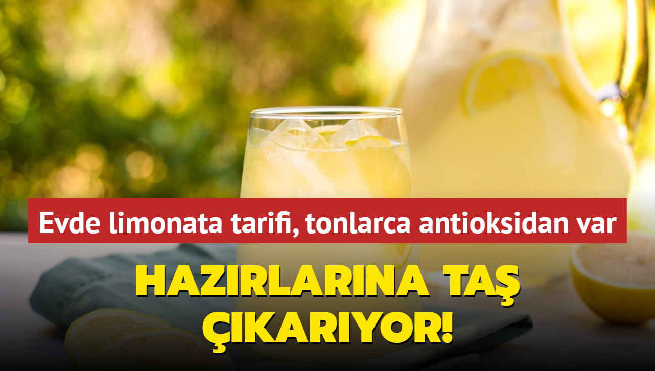 Hazrlarna ta karyor! Evde limonata tarifi, tonlarca antioksidan var