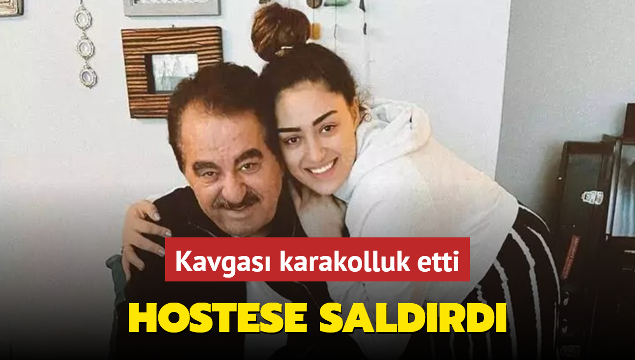 brahim Tatlses'in kz Dilan tak hostese saldrd, karakolluk oldu!