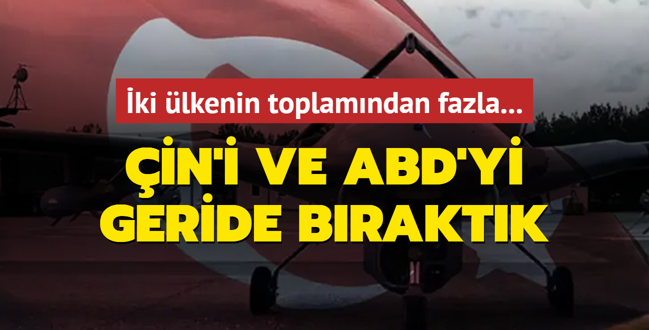 ki lkenin toplamndan fazla... in'i ve ABD'yi geride braktk