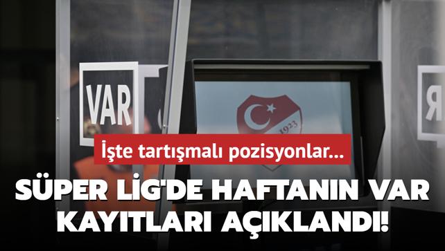 Sper Lig'de haftann VAR kaytlar akland! te tartmal pozisyonlar...