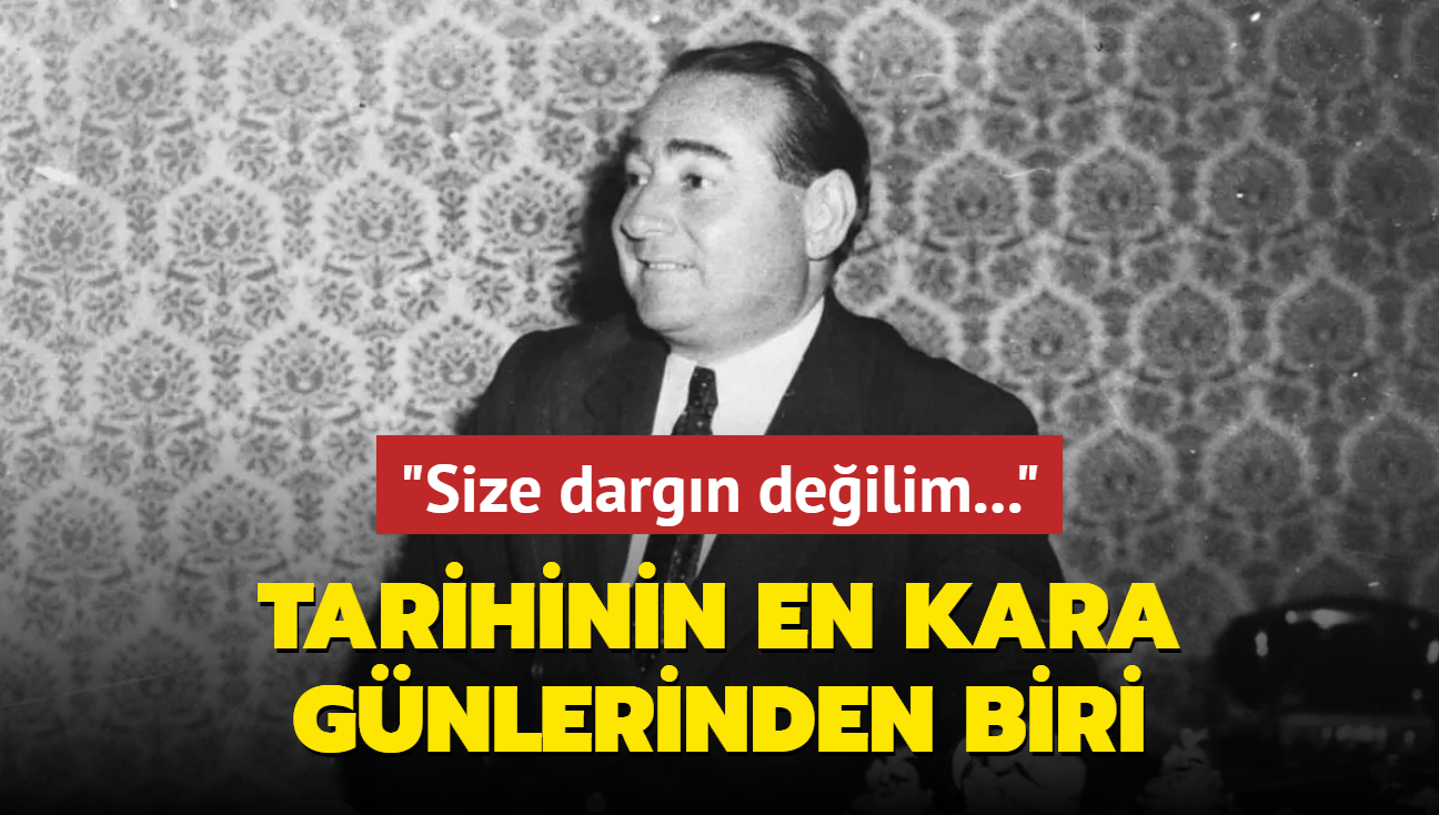 Trkiye tarihinin kara gnlerinden biri: Adnan Menderes'in idam