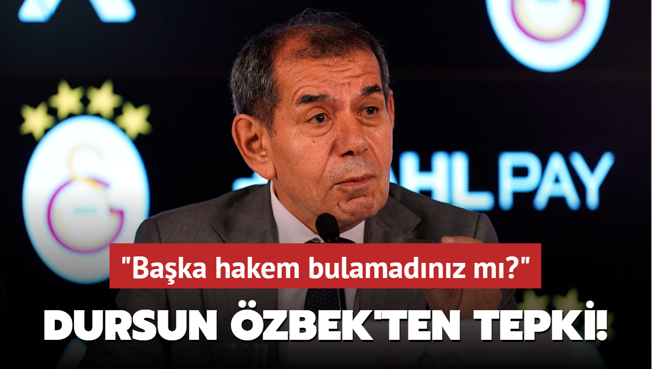 Dursun zbek'ten sert tepki! "Baka hakem bulamadnz m""