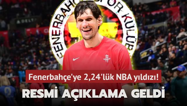 Fenerbahe'ye 2,24'lk NBA yldz! Resmi aklama geldi