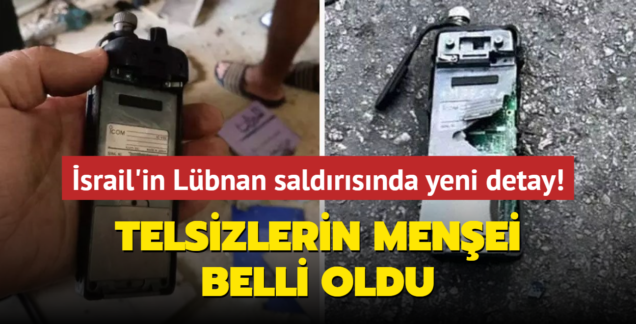 Lbnan'da patlatlan telsizlerin menei belli oldu: srail saldrs sonras dikkat eken detay