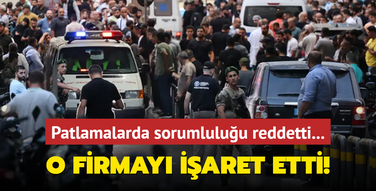 Patlamalarda sorumluluu reddetti... O firmay iaret etti!