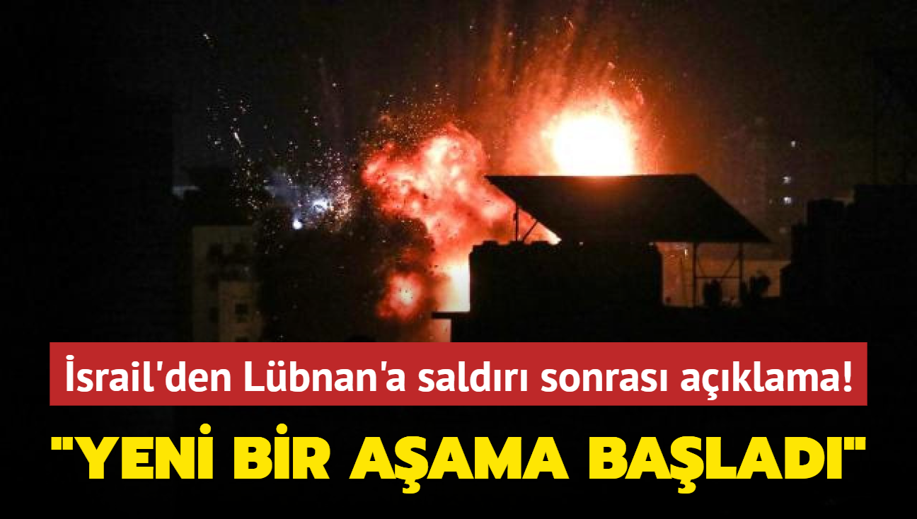 srail'den Lbnan'a saldr sonras ilk aklama! Savata yeni bir aama balad