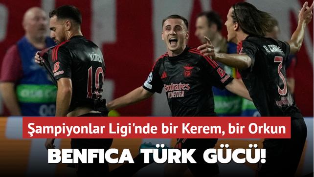 Benfica Trk gc! ampiyonlar Ligi'nde bir Kerem, bir Orkun